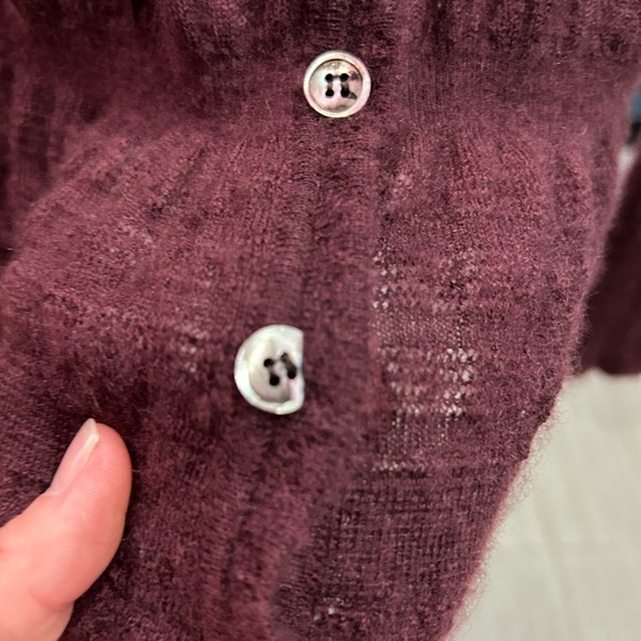 Marni plum color sheer cardigan - Picture 3 of 3